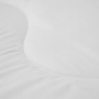 2-in-1 Duvet and Bedspread - Matte Satin Summer Duvet in White, Heat-Regulating and Breathable 3