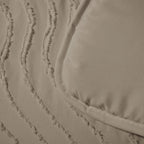 2-in-1 Duvet and Bedspread in Taupe – Soft Matte Satin for All Seasons 2