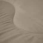 2-in-1 Duvet and Bedspread in Taupe – Soft Matte Satin for All Seasons 3