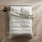 2-in-1 Floral Green Duvet Without Cover – Reversible Teddy Fabric for All Seasons 2