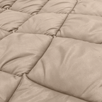 2-in-1 Matte Satin Duvet Bedspread – Taupe, 220cm Long, Breathable and Easy Care, Perfect for Summer 4