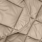 2-in-1 Matte Satin Duvet Bedspread – Taupe, 220cm Long, Breathable and Easy Care, Perfect for Summer 5