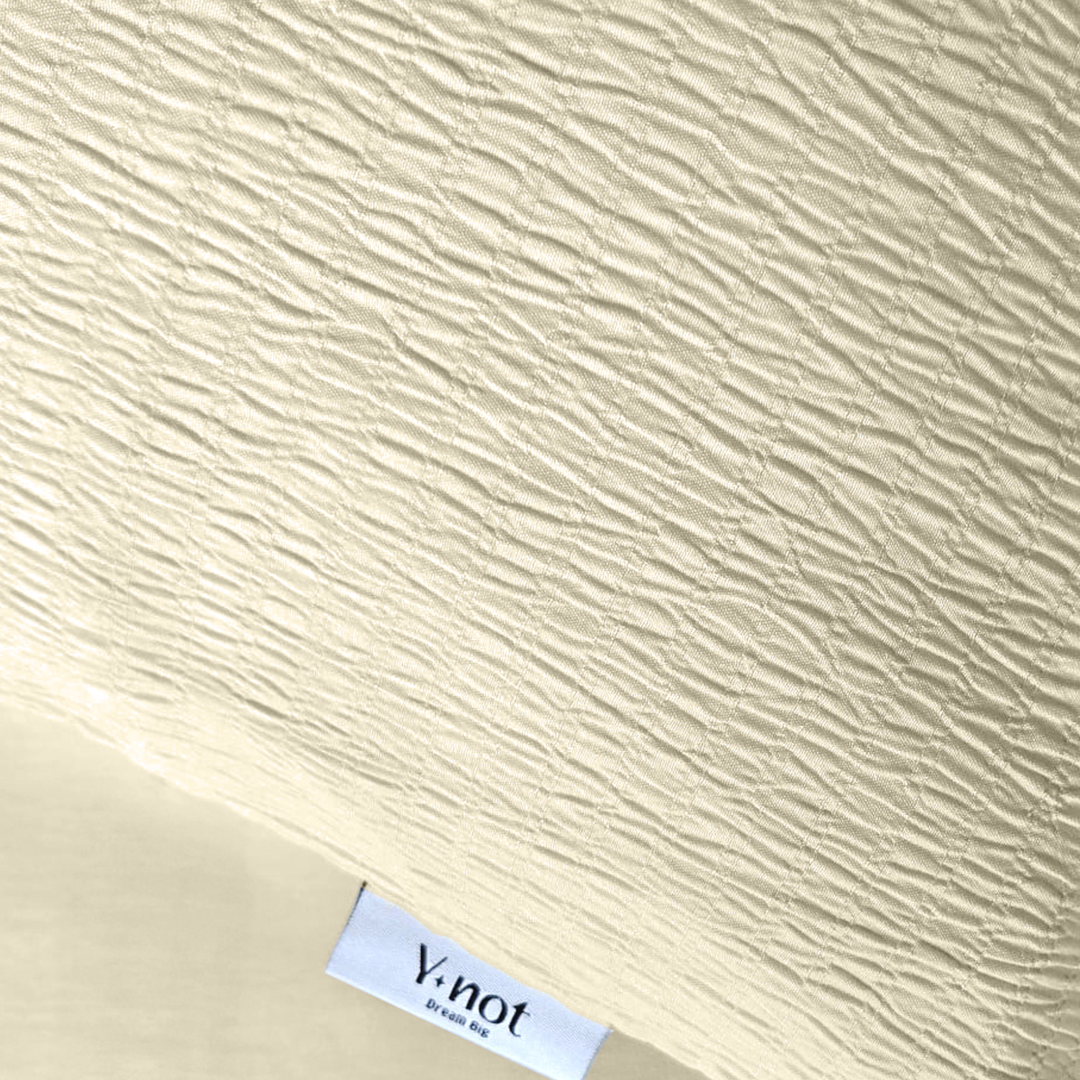 2-in-1 Micro Muslin Duvet and Bedspread – Cream, Lightweight and Breathable 2