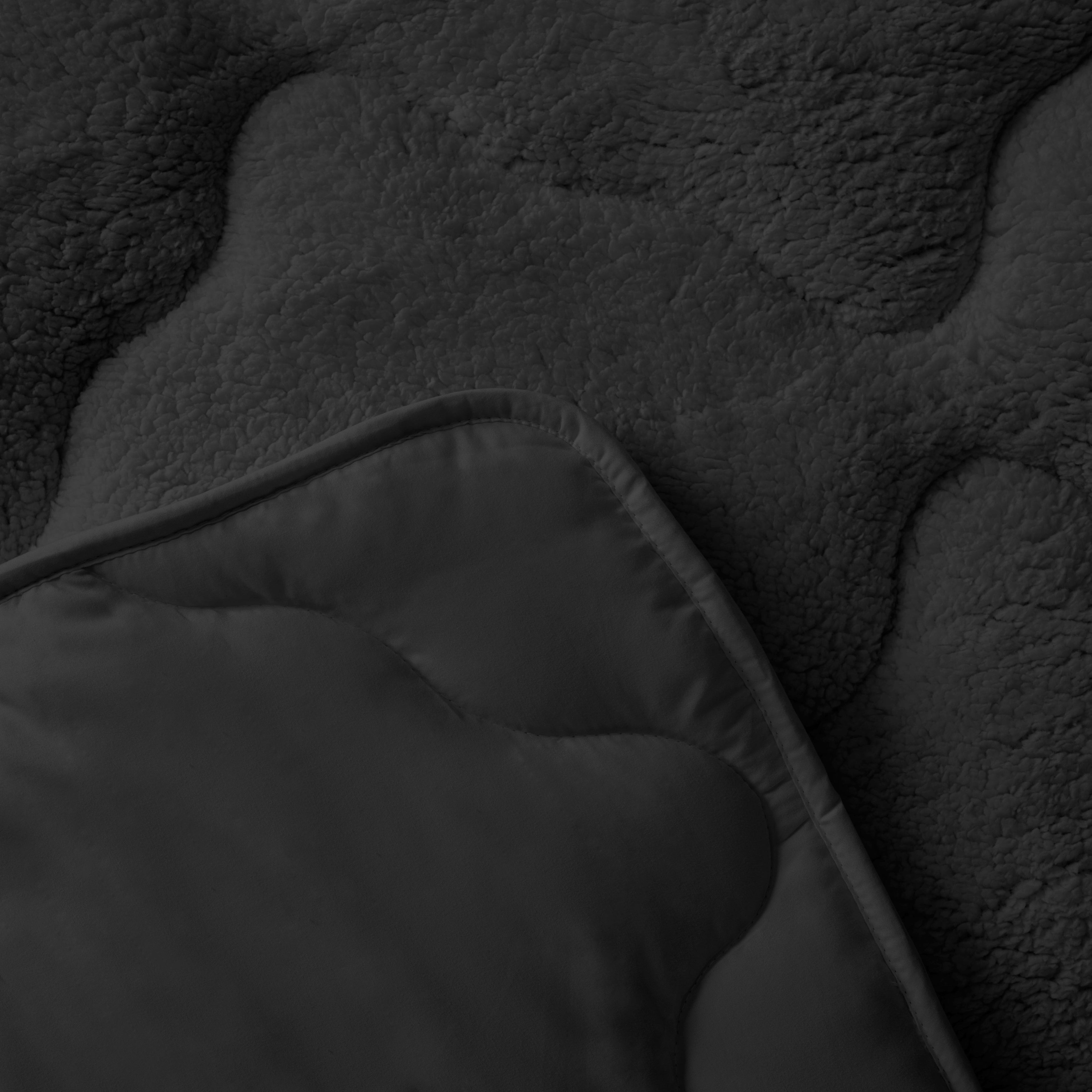 2-in-1 Teddy Duvet in Earl Gray Anthracite – Soft, Breathable Bedding for Year-Round Comfort, Easy Care, No Cover Needed 4