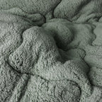 2-in-1 Teddy Duvet in Jade Green - Soft, Breathable, Year-Round Comfort, Easy Care, 140x200 cm, 200x200 cm, 240x200 cm 2