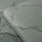 2-in-1 Teddy Duvet in Jade Green - Soft, Breathable, Year-Round Comfort, Easy Care, 140x200 cm, 200x200 cm, 240x200 cm 5