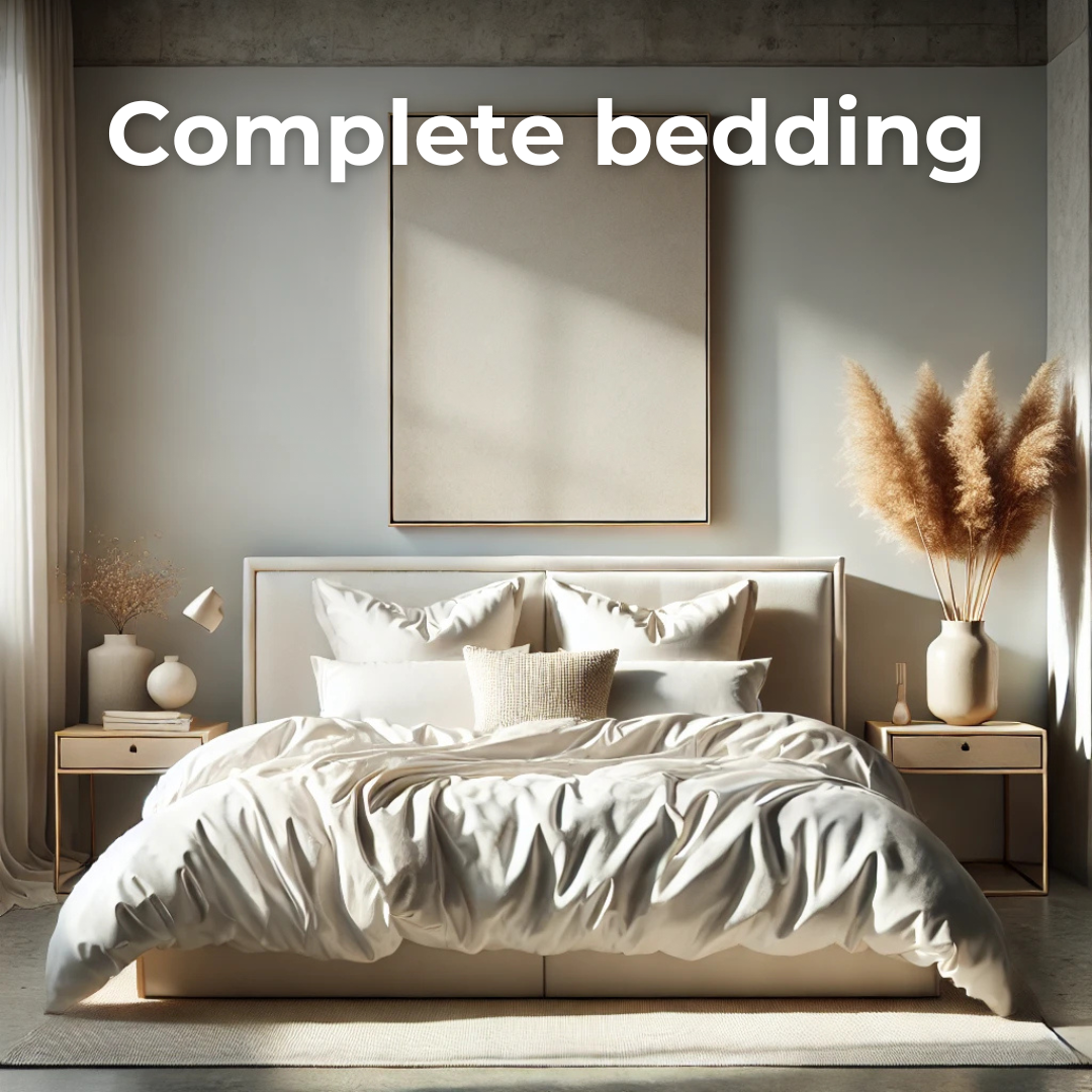Off White Eucalyptus Bedding Set