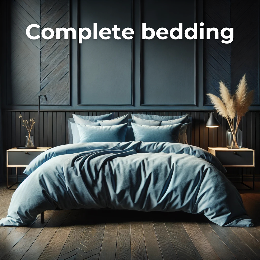 Ocean Blue Eucalyptus Bedding Set