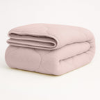 Blush Pink 2-in-1 Teddy Duvet and Bedspread – Soft, Breathable, and Easy Care 0