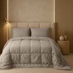 Cooling Duvet Without Cover – Soft Satin Fabric, Heat-Regulating for Summer and Spring – 140x220 cm, 200 g/m² Filling 1