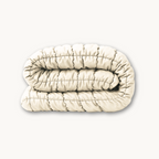 Fluffy Cube Duvet in Antique White – 2-in-1 Duvet and Bedspread for All Seasons 0