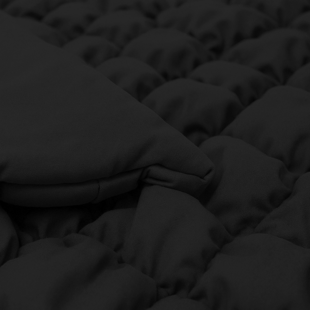 Fluffy Cube Jet Black Duvet – 2-in-1 Duvet and Bedspread for All Seasons 2