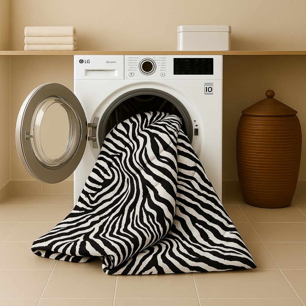 Matte Satin 2-in-1 Duvet and Bedspread – Black Silver, Soft and Breathable 4