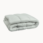 Matte Satin 2-in-1 Duvet and Bedspread, Breathable Fabric, Lightweight Filling, Gray, Available in Multiple Sizes 2