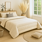Matte Satin 2-in-1 Duvet and Bedspread – Breathable, Easy Care, Lightweight, Available in Multiple Sizes 2