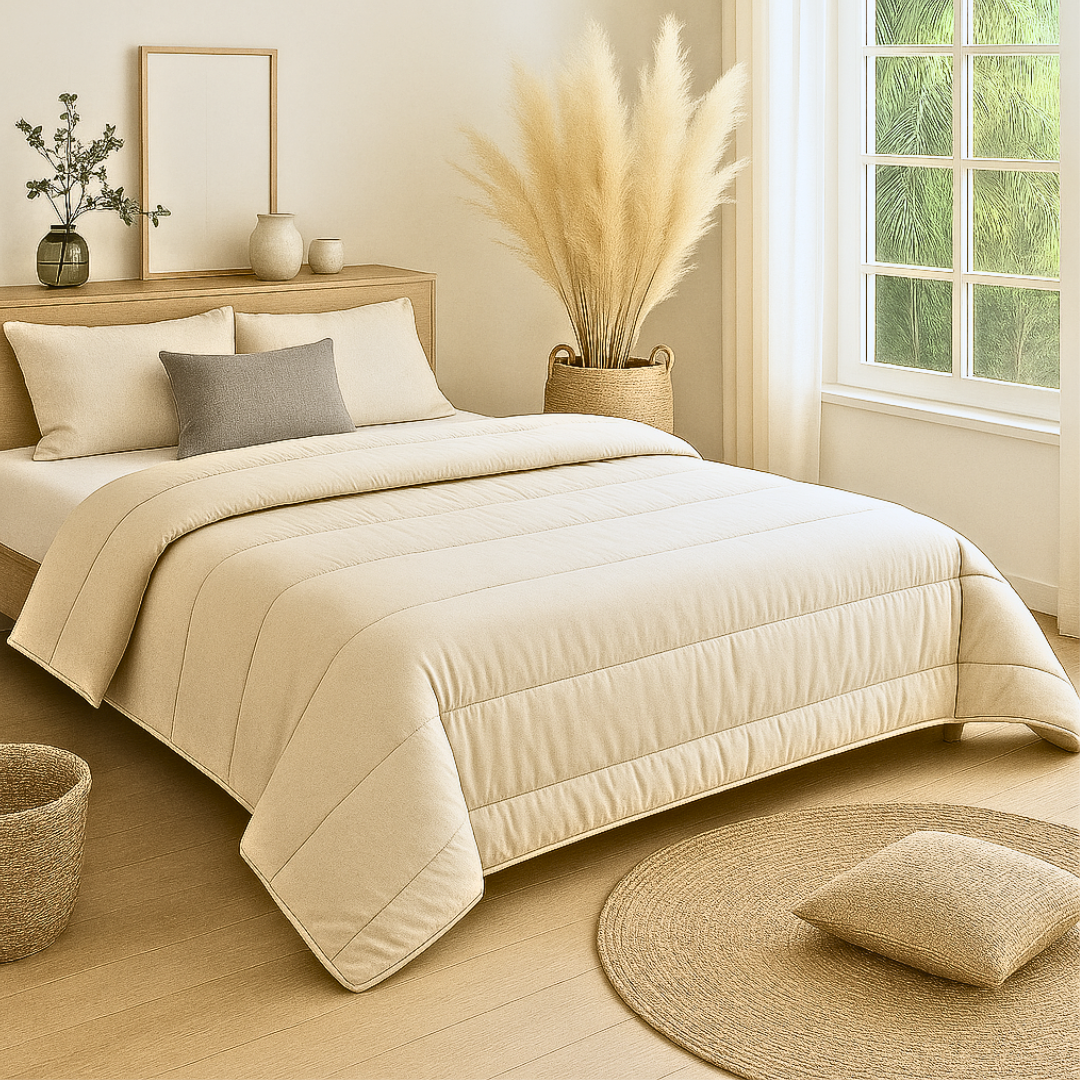 Matte Satin 2-in-1 Duvet and Bedspread – Breathable, Easy Care, Lightweight, Available in Multiple Sizes 2