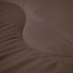 Matte Satin 2-in-1 Duvet and Bedspread – Brown Japandi Waves Design 3