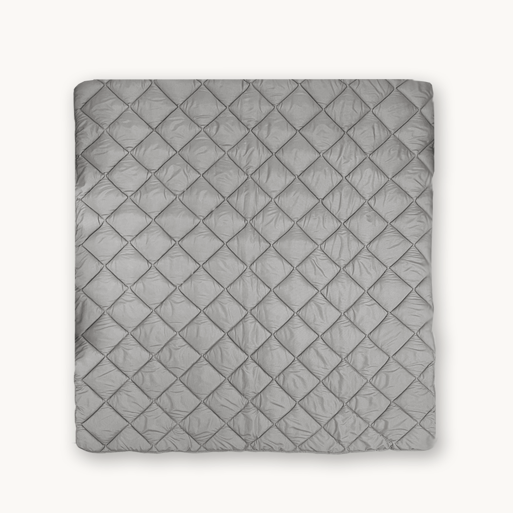 Matte Satin Duvet 2-in-1 Bedspread – Gray, 220cm Long, Breathable, Easy Care, Ideal for Summer and Transitional Seasons 2