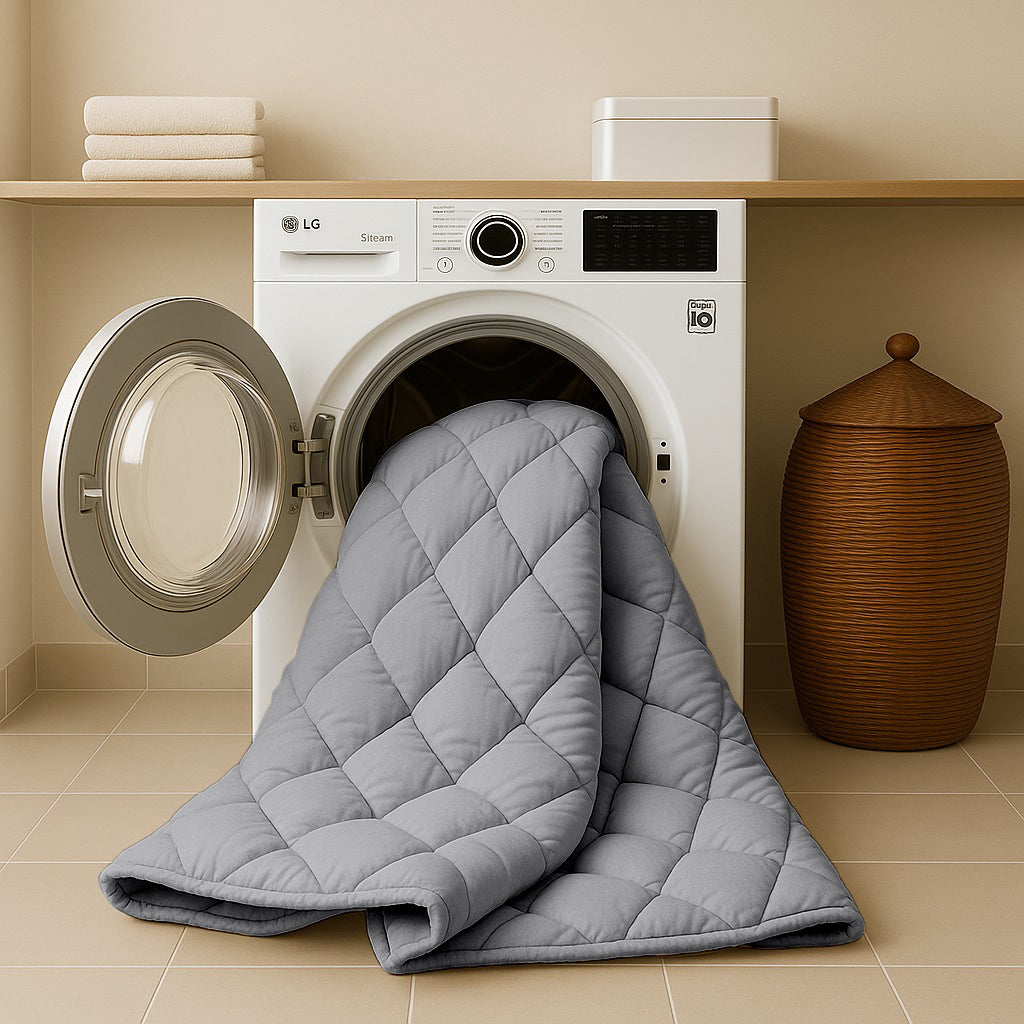 Matte Satin Duvet 2-in-1 Bedspread – Gray, 220cm Long, Breathable, Easy Care, Ideal for Summer and Transitional Seasons 3