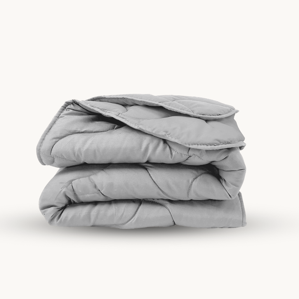 Matte Satin Duvet 2-in-1 Bedspread – Gray, 220cm Long, Breathable, Easy Care, Ideal for Summer and Transitional Seasons 6
