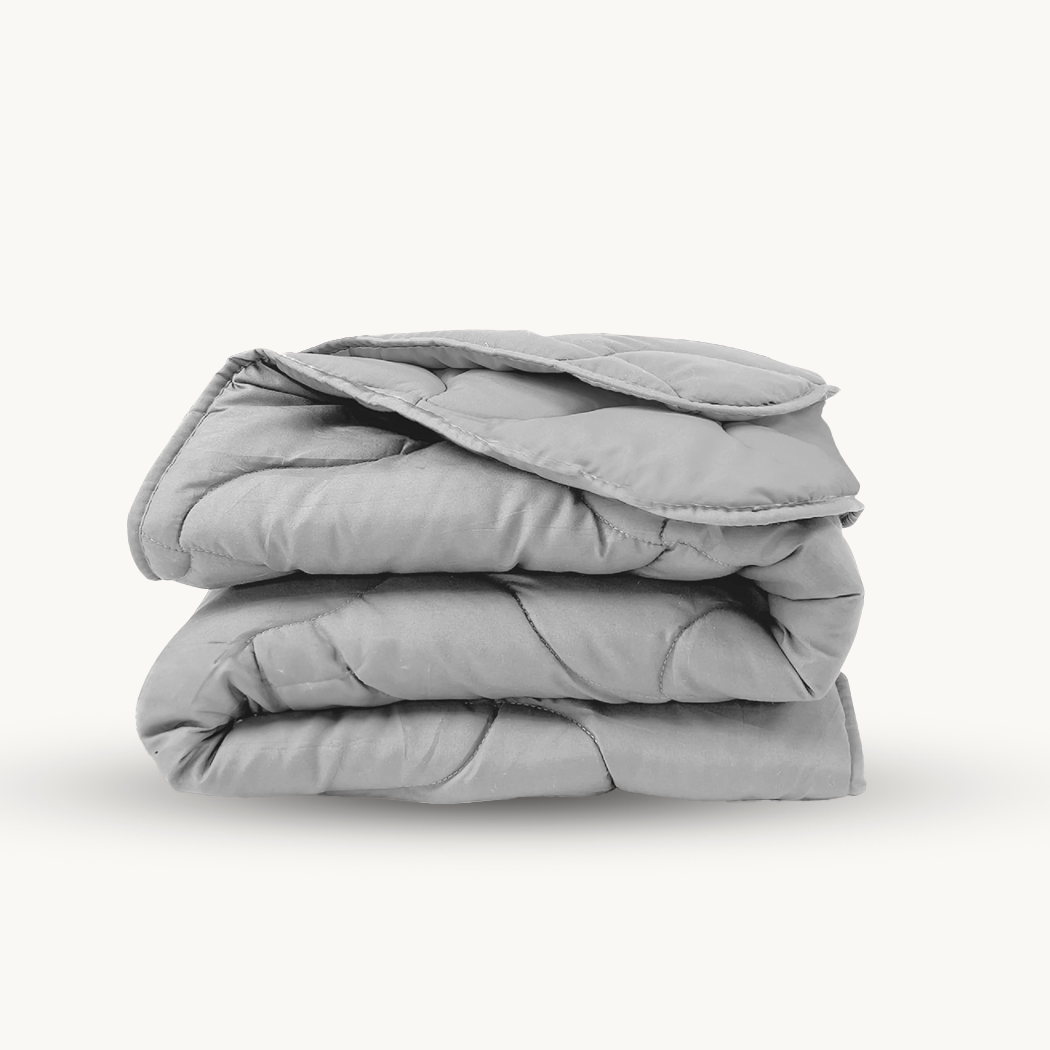 Matte Satin Duvet 2-in-1 Bedspread – Gray, 220cm Long, Breathable, Easy Care, Ideal for Summer and Transitional Seasons 6