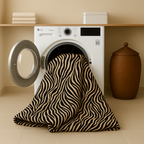 Matte Satin Duvet 2-in-1 Bedspread for Summer – Black Gold Tiger Design 4