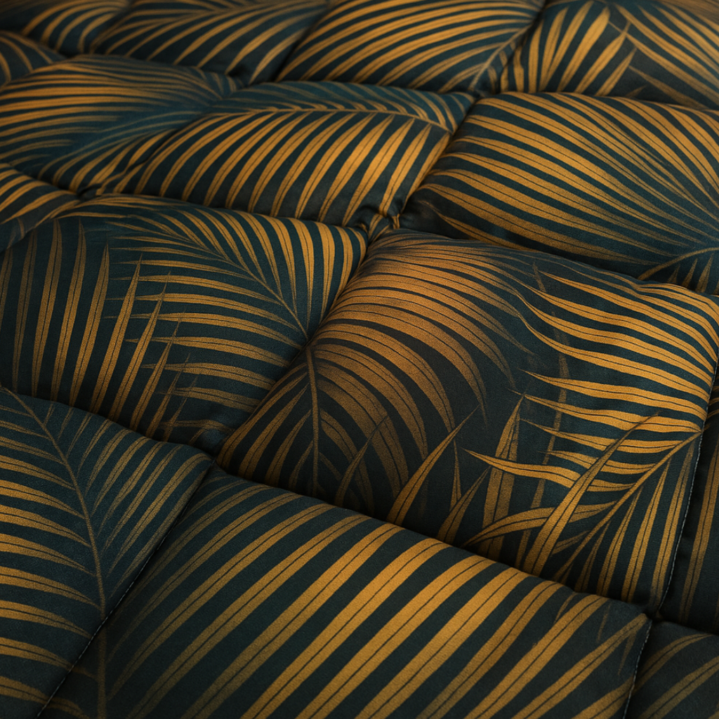 Matte Satin Duvet 2-in-1 Bedspread in Green Gold – Summer Comfort 3