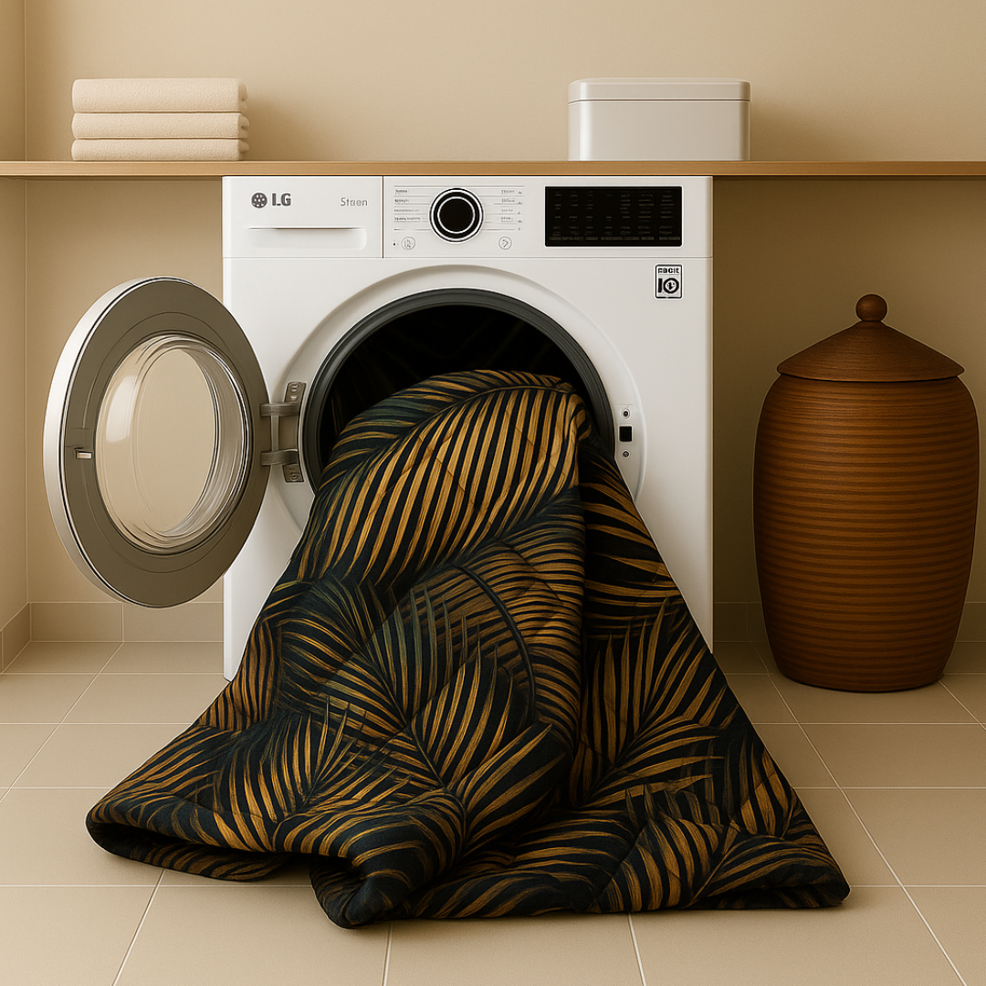 Matte Satin Duvet 2-in-1 Bedspread in Green Gold – Summer Comfort 4