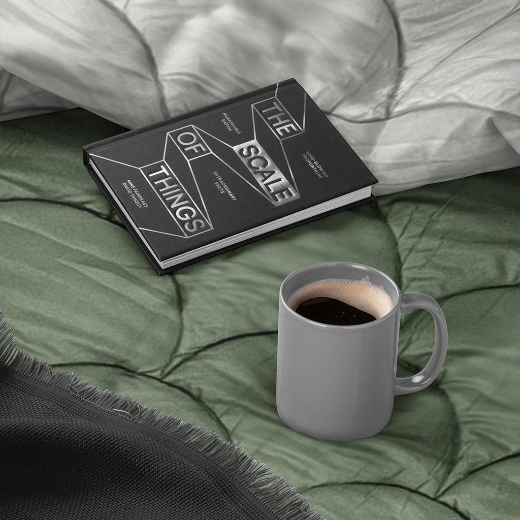 Matte Satin Duvet 2-in-1 Bedspread in Grey Olive Green – All-Season Comfort, Breathable Fabric, Easy Care 2