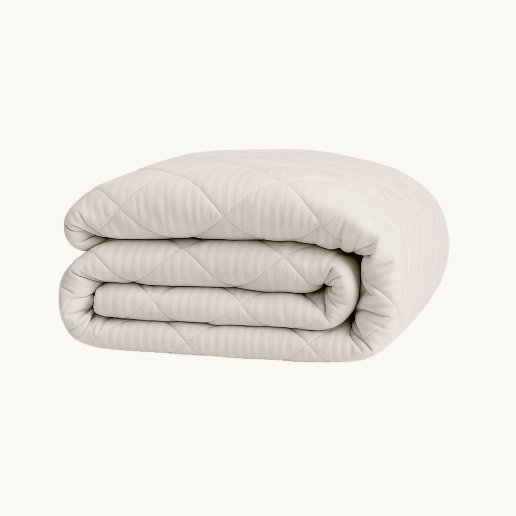 Matte Satin Duvet Insert 2-in-1 Bedspread for Summer – Offwhite, 220cm, Breathable Fabric, Easy Care 0