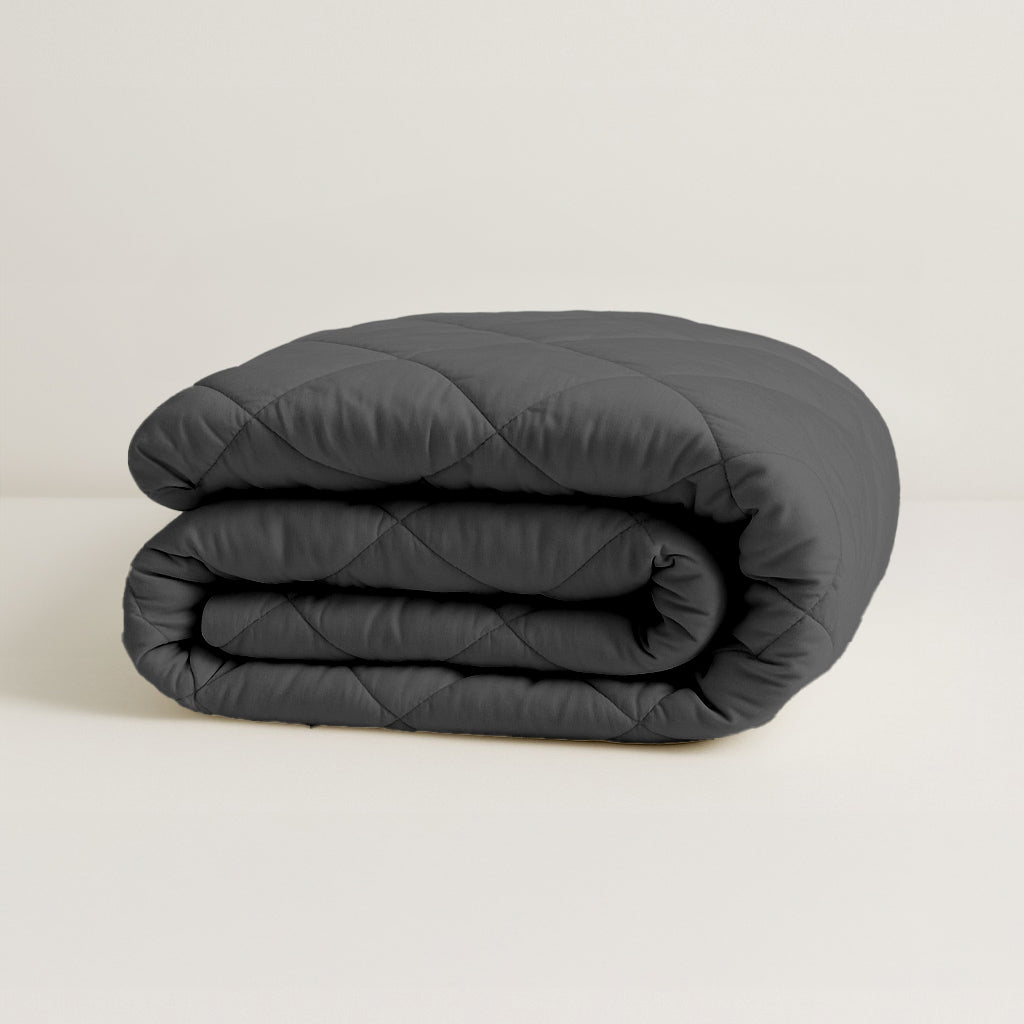 Matte Satin Duvet Insert 2-in-1 Bedspread for Versatile Comfort – Anthracite, 220cm, Breathable Lightweight Fabric 0