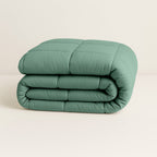 Matte Satin Duvet Without Cover – Green, Lightweight and Breathable for Year-Round Comfort 0