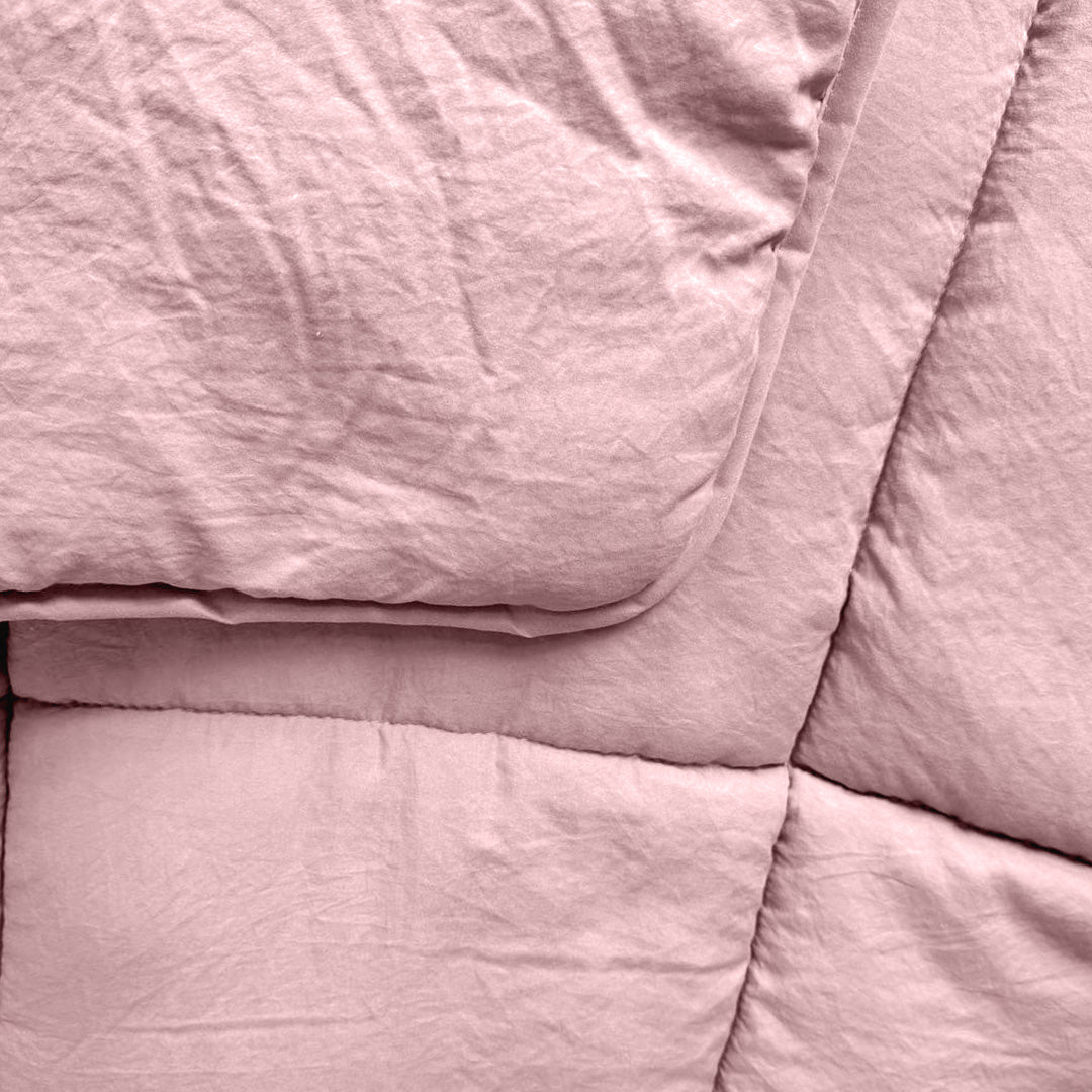 Matte Satin Duvet in Chalk Pink – Easy Care and All-Season Comfort 7