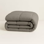 Matte Satin Duvet in Taupe – Easy Care, Breathable and Stylish 0