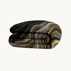 Matte Satin Marble Duvet - 2-in-1 Bedspread for Summer & Spring, Lightweight Breathable Fabric, Easy Care 0