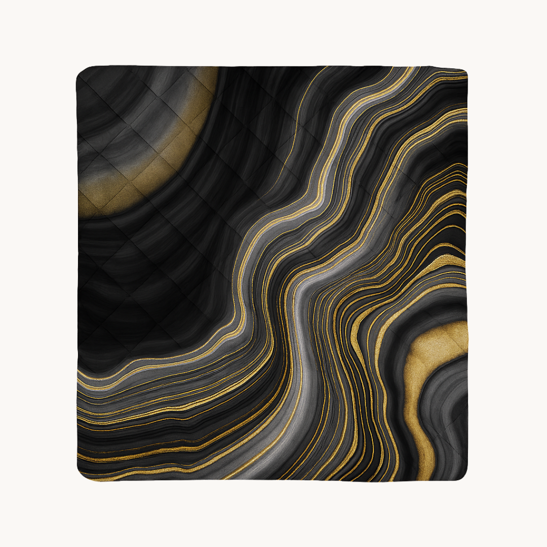 Matte Satin Marble Duvet - 2-in-1 Bedspread for Summer & Spring, Lightweight Breathable Fabric, Easy Care 2