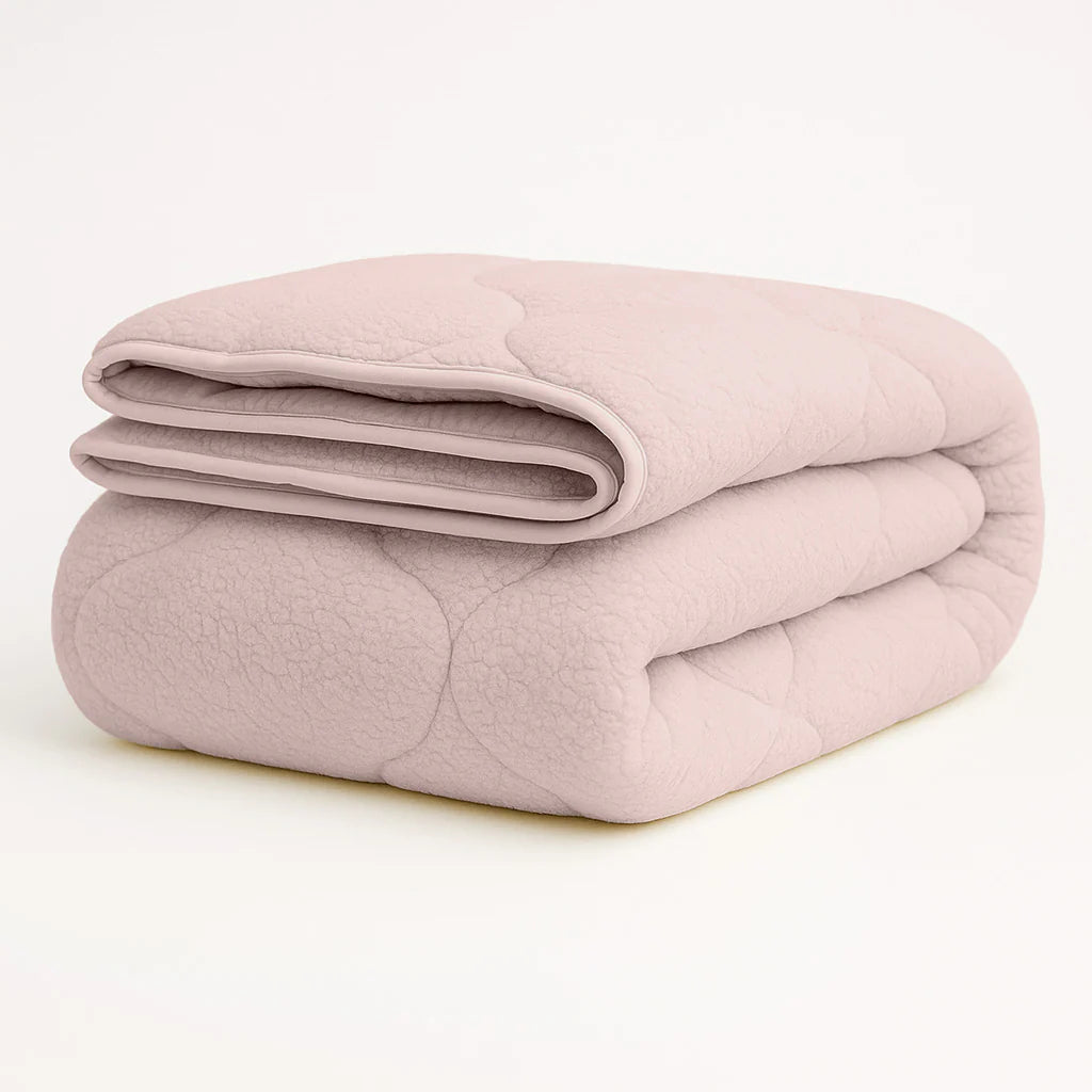 Duvet without Cover - Teddy Pink