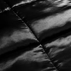 Satin Duvet Insert Without Cover – Reversible Jet Black Design, 2-in-1 Duvet and Bedspread for All Seasons 4