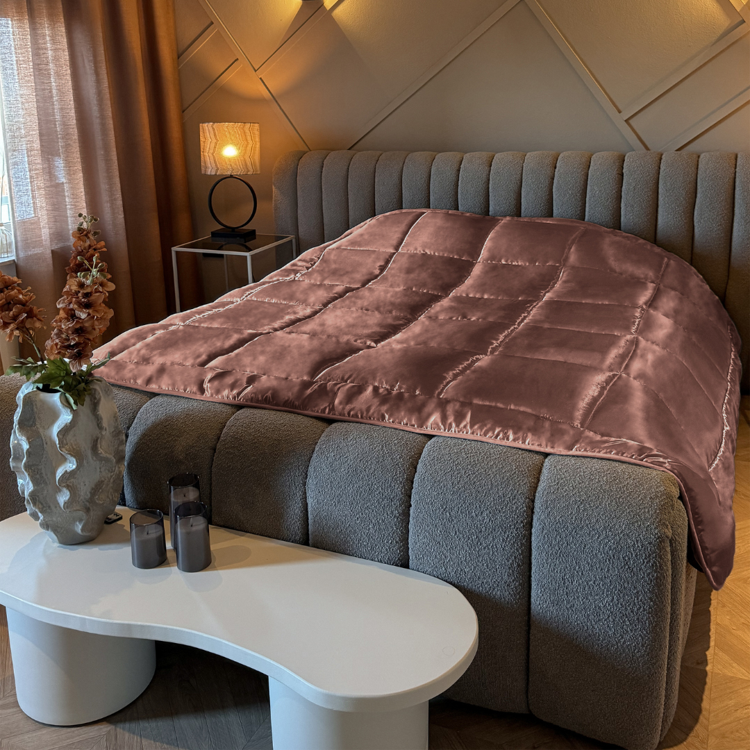 Satin Duvet Without Cover – Soft, Breathable, 2-in-1 Design for All Seasons, Dark Taupe, Available in Multiple Sizes 5