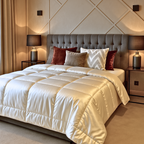 Satin Pearl White Duvet – 2-in-1 Bedspread for Summer and Spring 1