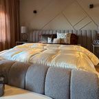 Satin Pearl White Duvet – 2-in-1 Bedspread for Summer and Spring 2