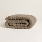 Teddy Chunky Rib Duvet – Iced Coffee Taupe, Soft and Warm for Cozy Nights 0