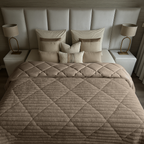 Teddy Chunky Rib Duvet – Iced Coffee Taupe, Soft and Warm for Cozy Nights 2