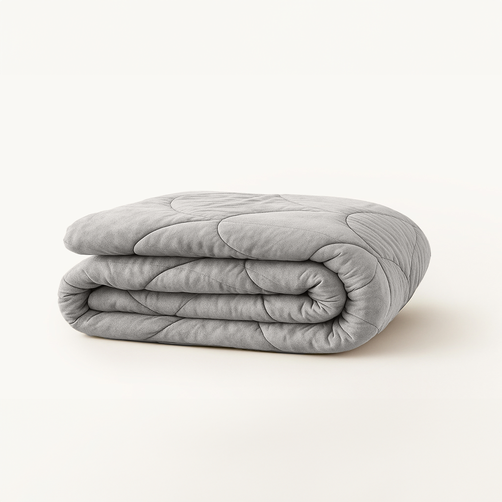 Velvet Duvet Without Cover in Stone Gray – Soft and Breathable for Year-Round Comfort 0